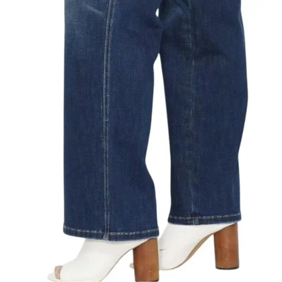 Judy Blue High Rise Tummy Control Classic Straight Jeans Dark Wash NWT - Picture 13 of 15